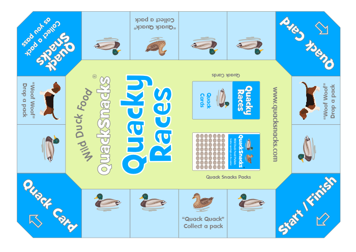 Quacky Races Board Game - Colour