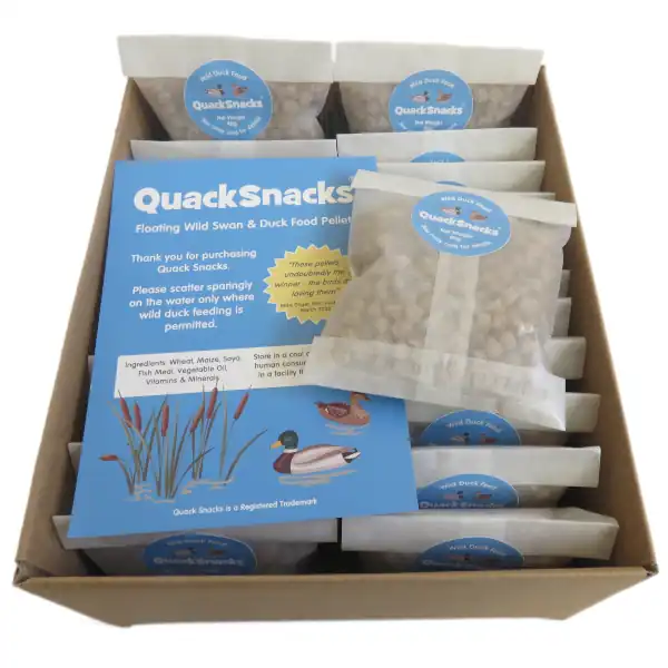 Quack Snacks Duck Food - 22 Pack Box Open View