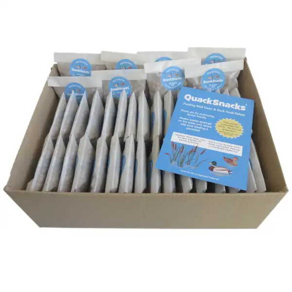 Quack Snacks Duck Food - 40 Pack Box Open View